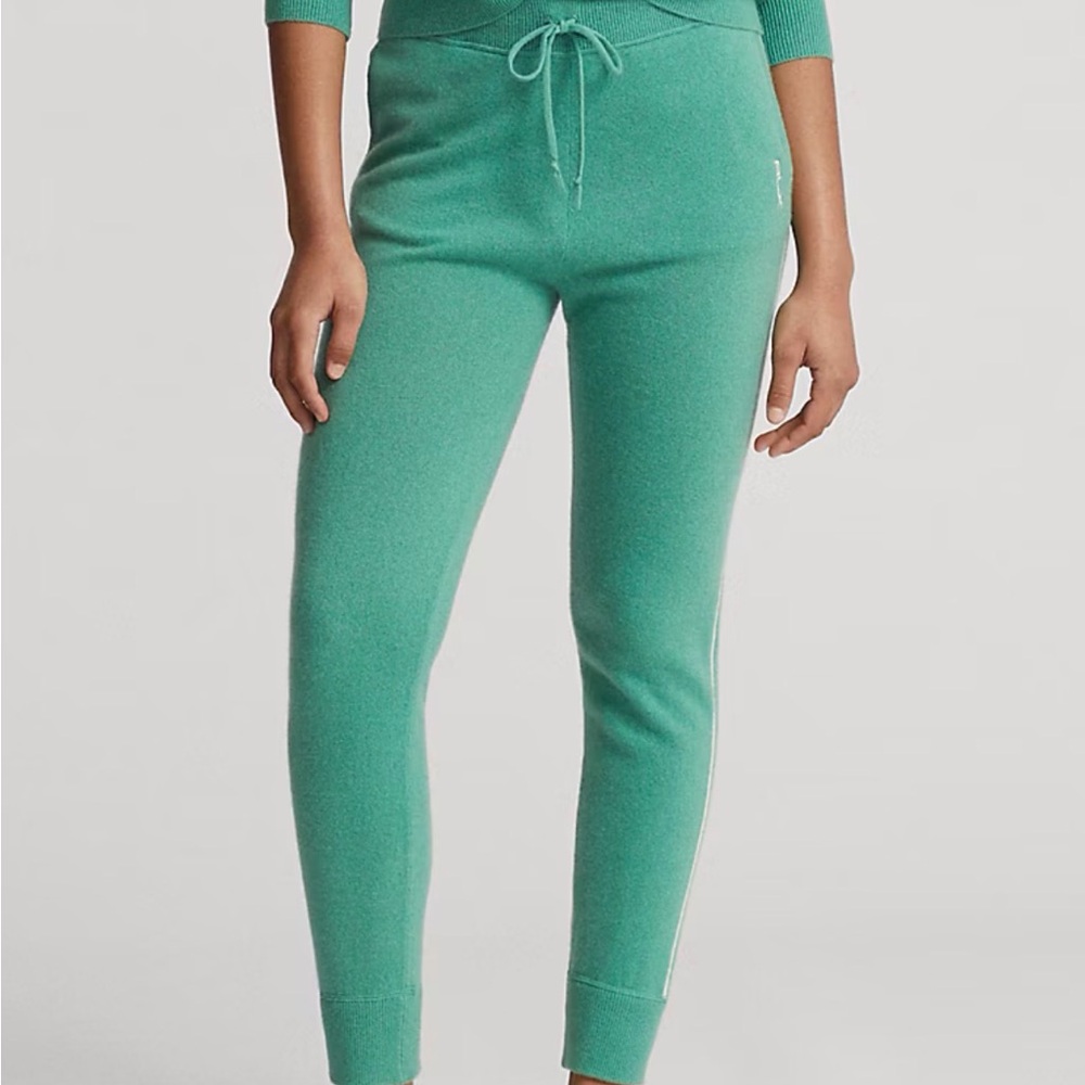 Ralph Lauren RLX Ratf Green cashmere Jogger Pants Size S #0055